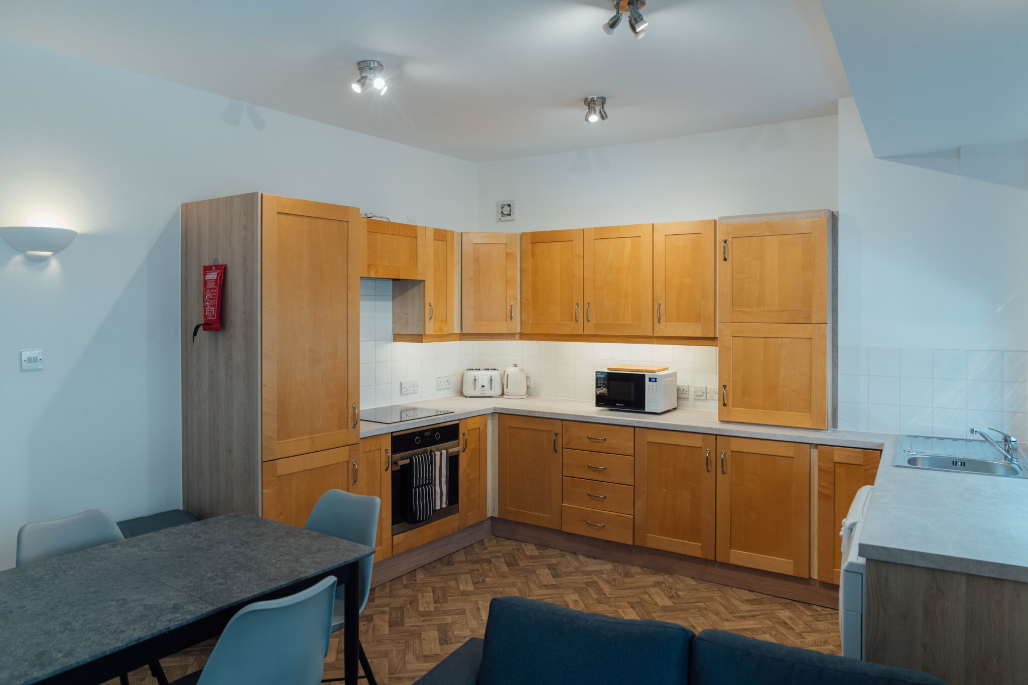 Student housing kitchen in central london